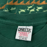 Petrified Forest National Park Oneita Graphic T-Shirt - XL Green Cotton