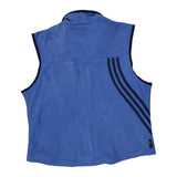 Adidas Fleece Vest - Large Blue Polyester