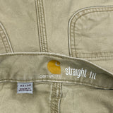 Carhartt Carpenter Trousers - 34W 30L Beige Cotton