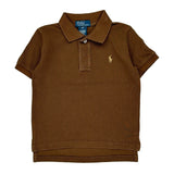 Age 4 Polo By Ralph Lauren Polo Shirt - Small Brown Cotton