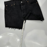 Levis Denim Shorts - 38W 8L Black Cotton