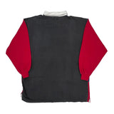 Robert Stock Striped Rugby Shirt - Large Black Cotton