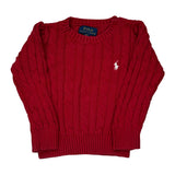 Age 2 Ralph Lauren Jumper - 3XS Red Knitted