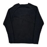 Timberland Ribbed Knit Sweater - Large Black Cotton