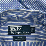 Polo By Ralph Lauren Striped Shirt - XL Blue Cotton