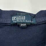 Age 2 Polo By Ralph Lauren Polo Shirt - 2XS Navy Cotton