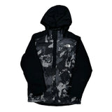 Age 10-12 The North Face Camo Jacket - Medium Black Polyester