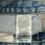 Carhartt Double Knee Carpenter Jeans - 30W 30L Light Wash Cotton