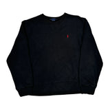 Ralph Lauren Sport Sweatshirt - Large Black Cotton
