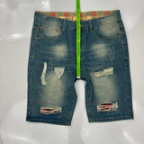Unbranded Denim Shorts - 34W 11L Blue Denim