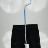 Wrangler Cargo Trousers - 36W 30L Black Cotton