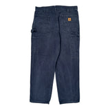 Carhartt Carpenter Pants - 36W 31L Blue Cotton