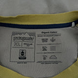 Patagonia Graphic Long Sleeve T-Shirt - XL Beige Cotton