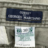 Made In USA Guess Cargo Shorts - 30W US 8 Green Cotton