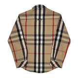 Age 6 Burberry Checked Shirt - XS Beige Cotton