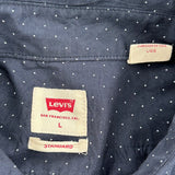 Levis Polka Dot Shirt - Large Navy Cotton