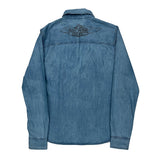 Harley Davidson Graphic Denim Shirt - Medium Blue Denim
