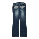 Love Indigo Boot Cut Jeans - 30W UK 8 Blue Cotton