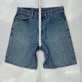 Levis Denim Shorts - 34W 11L Blue Denim