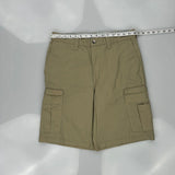 Dickies Cargo Shorts - 32W 11L Khaki Polyester Blend