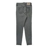 True Religion Skinny Fit Jeans - 27W UK 8 Grey Cotton Blend