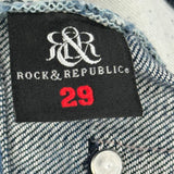 Rock & Republic Boot Cut Jeans - 32W UK 10 Dark Wash Denim