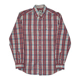 Lacoste Checked Shirt - Medium Blue Cotton