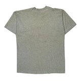 Single Stitch Fruit Of The Loom Graphic T-Shirt - Large Gray Cotton Blend