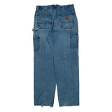 Carhartt Double Knee Carpenter Jeans - 34W 32L Blue Cotton
