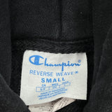 Reverse Weave Champion Hoodie - Small Black Cotton