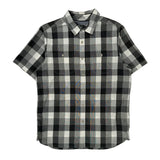 The North Face Checked Short Sleeve Shirt - Large Black & White Cotton