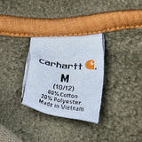 Age 10-12 Carhartt Hoodie - Medium Green Cotton Blend