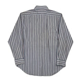 Polo By Ralph Lauren Striped Shirt - Medium Blue Cotton