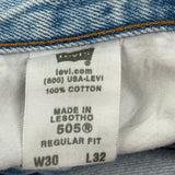 Levis Jeans - 30W 30L Light Wash Cotton