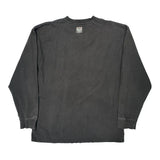 Large Graphic Print On Front Akademiks Graphic Long Sleeve T-Shirt - 2XL Black Cotton