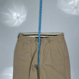 Polo By Ralph Lauren Trousers - 36W 28L Beige Cotton