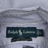 Blake Ralph Lauren Striped Shirt - Large Blue Cotton