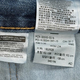 Levis Jeans - 36W 34L Blue Cotton