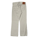 Low Levis Boot Cut Jeans - 30W UK 10 Cream Cotton