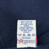 1990'S Blank Made In USA Soffe Sweatshirt - XL Navy Cotton Blend