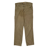 Carhartt Carpenter Trousers - 34W 32L Khaki Cotton