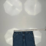 Unbranded Double Knee Carpenter Pants - 34W 31L Blue Cotton