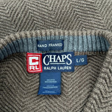 Chaps Ralph Lauren Sweater - Large Brown Cotton
