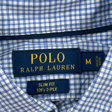 Polo By Ralph Lauren Slim Fit Shirt - Medium Blue Cotton
