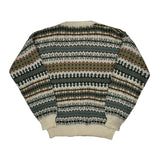 Mens Classic Fair Isle Sweater - Small Multicoloured Wool Blend