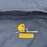 Carhartt T-Shirt - Large Navy Cotton