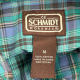 Schmidt Checked Short Sleeve Shirt - Medium Blue Cotton