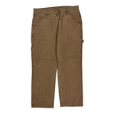 Unbranded Cargo Carpenter Trousers - 36W 30L Brown Cotton