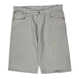Levis Denim Shorts - 36W 12L Gray Cotton
