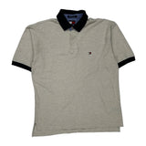 Tommy Hilfiger Polo Shirt - Large Navy Cotton
